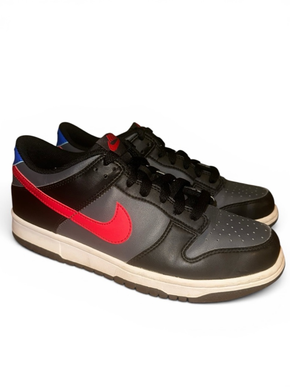 Nike Dunk Low GS Black Red Blue FV0373-001 Youth 7Y  Sneakers Shoes